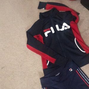 Fila Leggings and Track Jacket